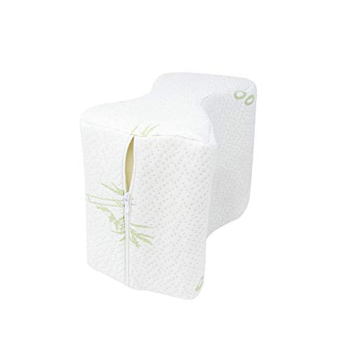 Komfie Bamboo Knee Pillow Cover - Replacement Leg Pillow Case - Cooling Sciatica Pillow Cover - Universal Pregnancy Pillow Cover