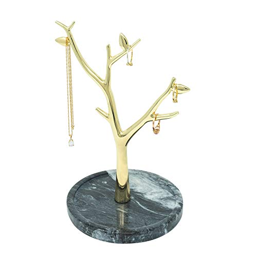ATP Modern Decorative Solid Marble Jewelry Tree Tray