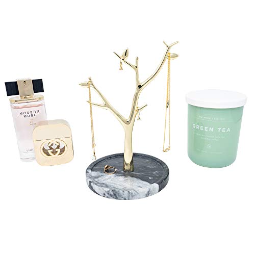ATP Modern Decorative Solid Marble Jewelry Tree Tray