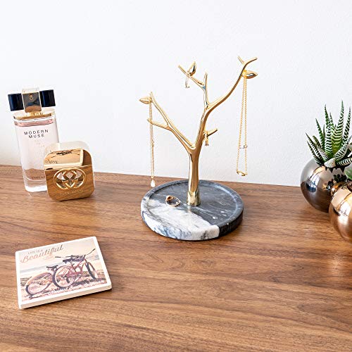 ATP Modern Decorative Solid Marble Jewelry Tree Tray