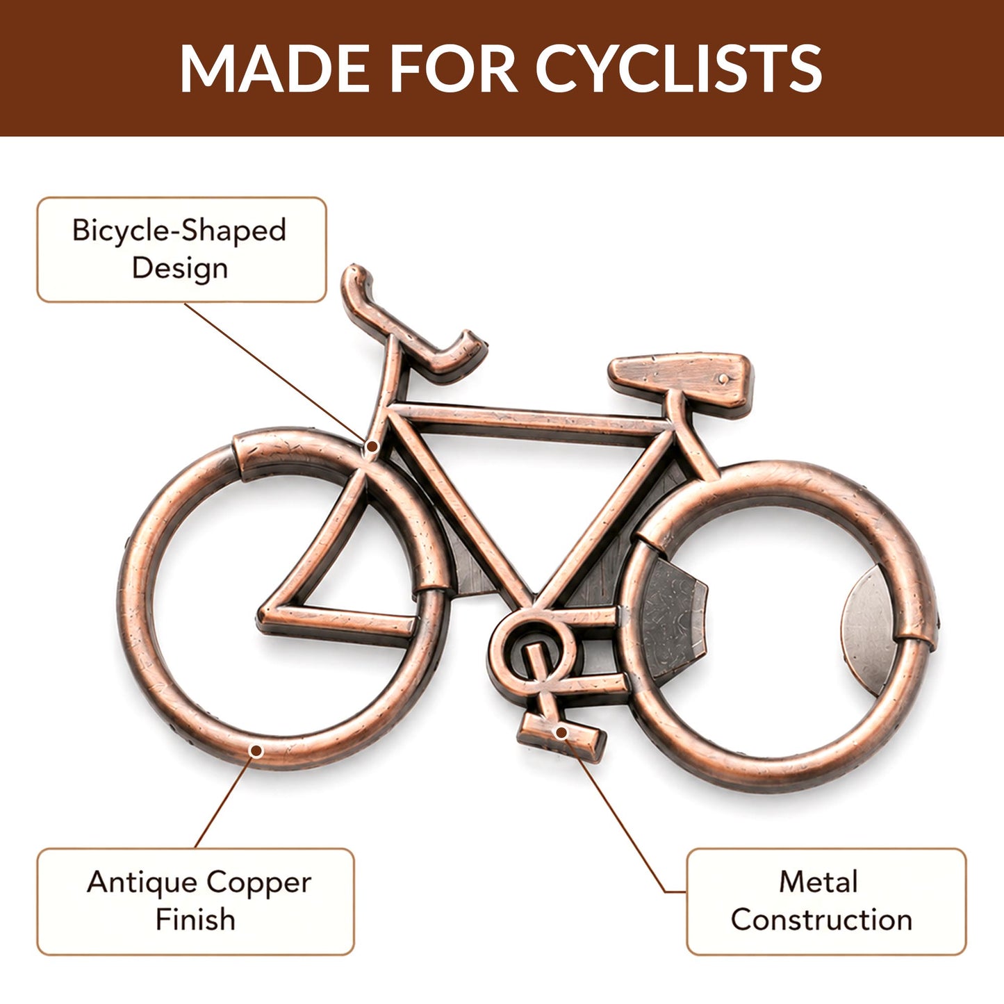 ATP MODERN Bicycle Beer Bottle Opener Party Favor Wedding Birthday Gift Box