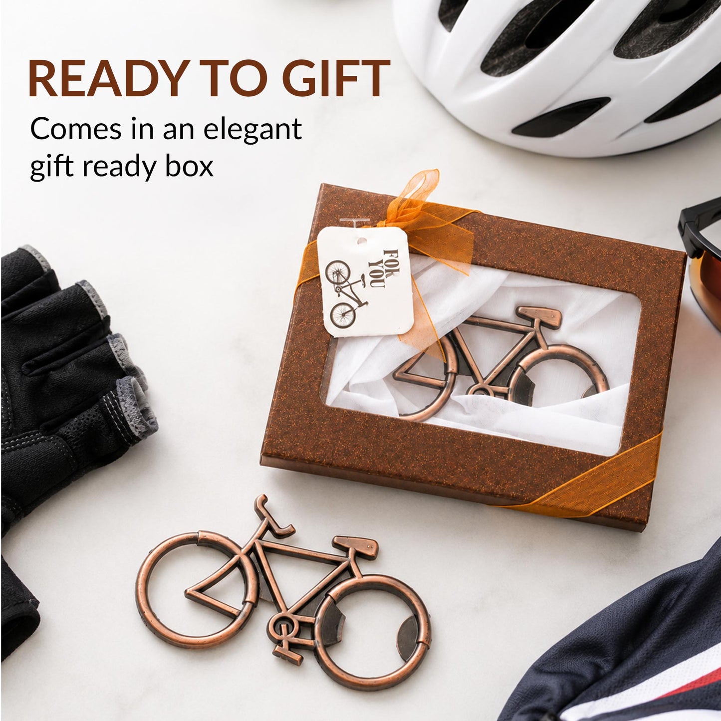 ATP MODERN Bicycle Beer Bottle Opener Party Favor Wedding Birthday Gift Box