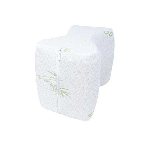 Komfie Bamboo Knee Pillow Cover - Replacement Leg Pillow Case - Cooling Sciatica Pillow Cover - Universal Pregnancy Pillow Cover