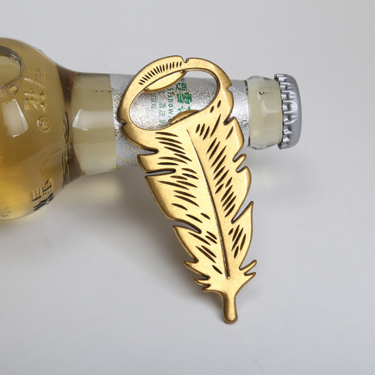 ATP MODERN Feather Beer Bottle Opener Party Favor Wedding Birthday Gift Box