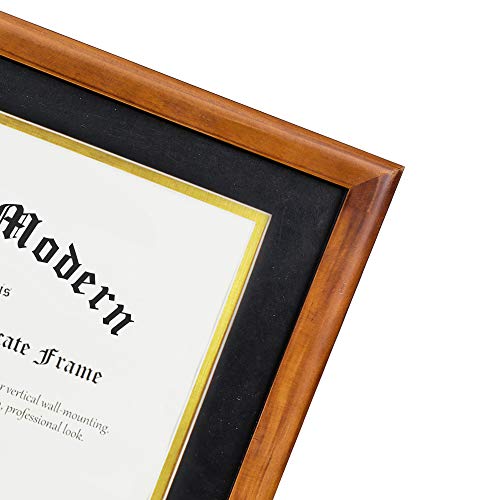 Walnut Diploma Frame - Solid Wood Document Frame - Modern Graduation Frame