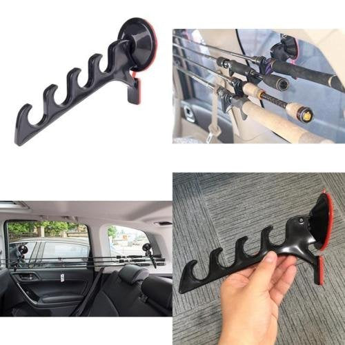 ATeamProducts Suction Cup Fishing Pole Rod Holder/Rack for Car Truck SUV (1 Pair)