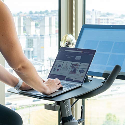 Laptop desk for online peloton