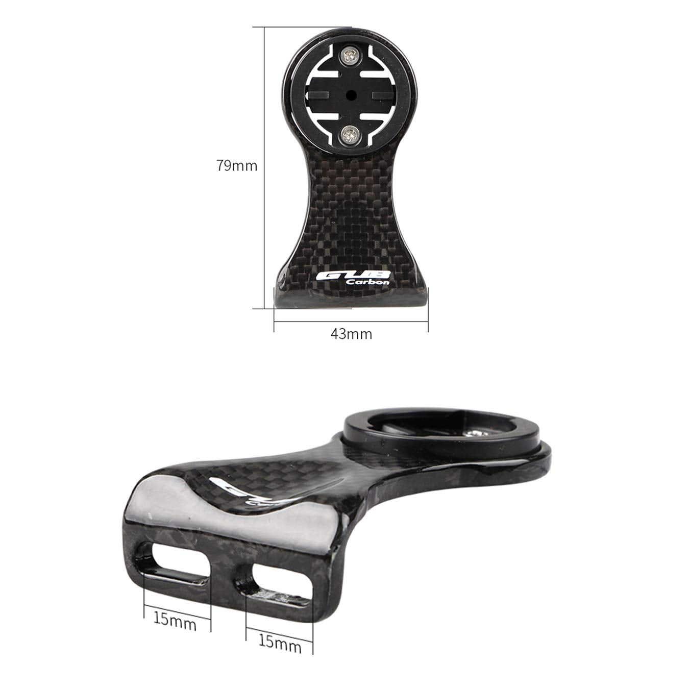 Carbon Fiber Cell Phone GPS Bike Mount | Handlebar Stem Cycle Computer Holder |