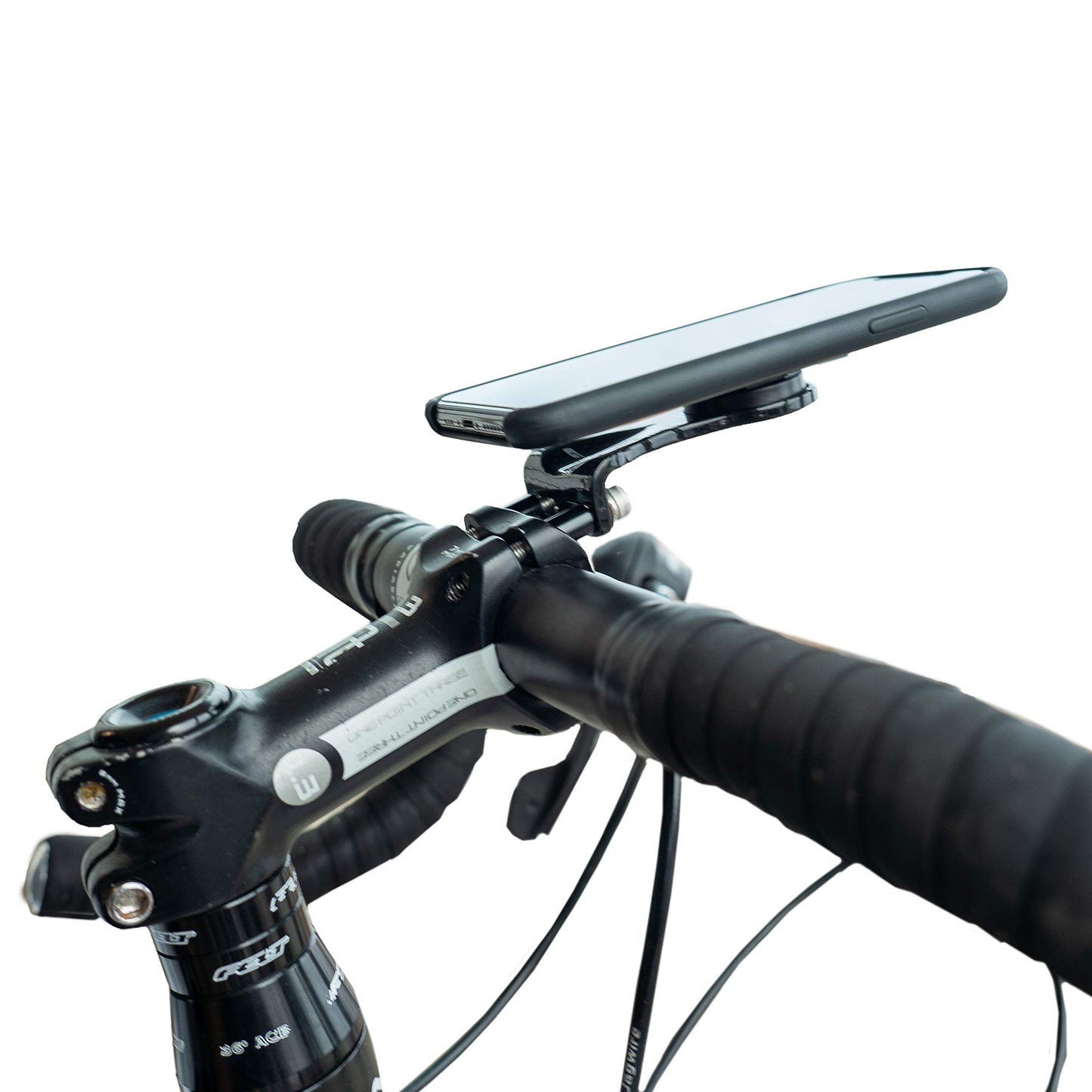 Carbon Fiber Cell Phone GPS Bike Mount | Handlebar Stem Cycle Computer Holder |