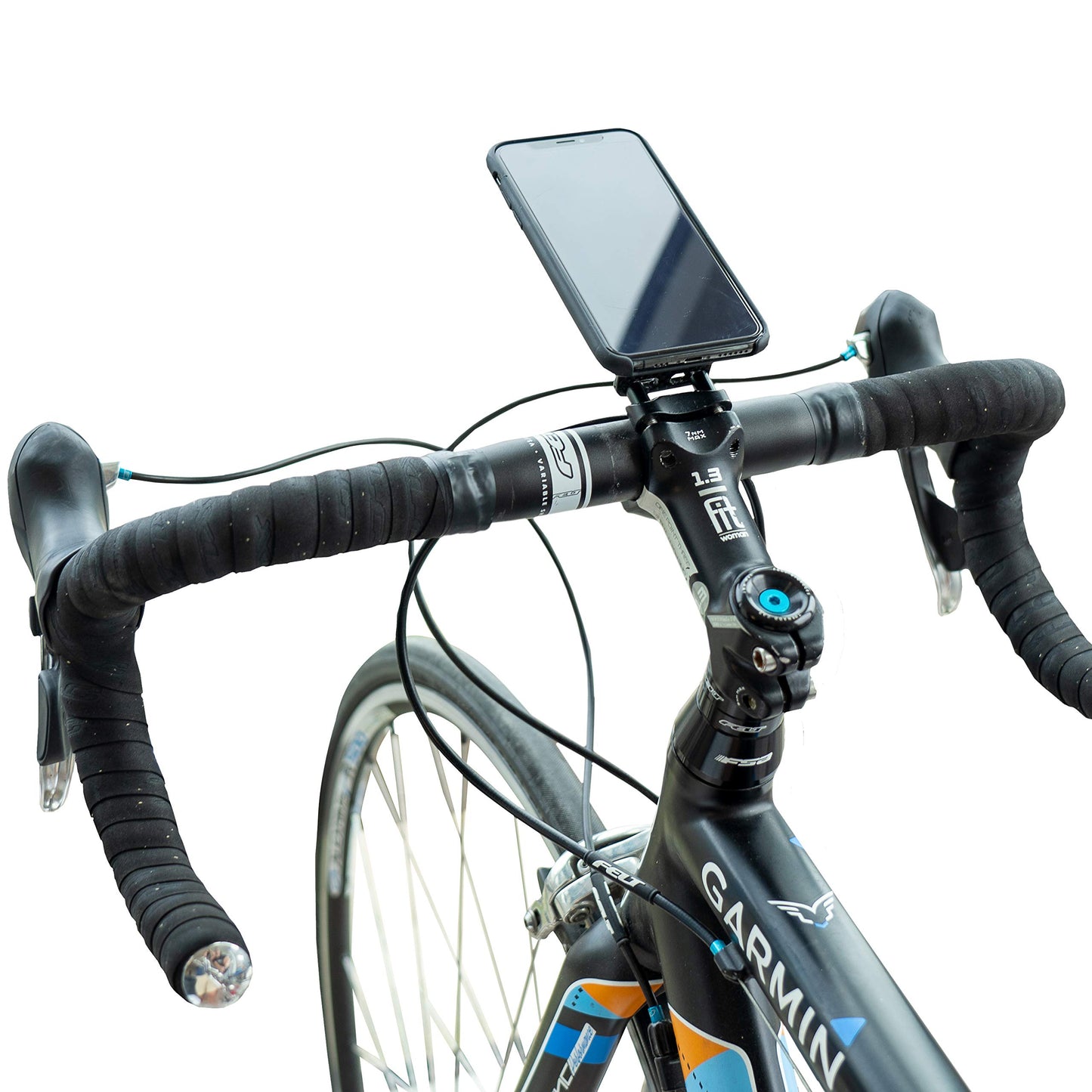 Carbon Fiber Cell Phone GPS Bike Mount | Handlebar Stem Cycle Computer Holder |