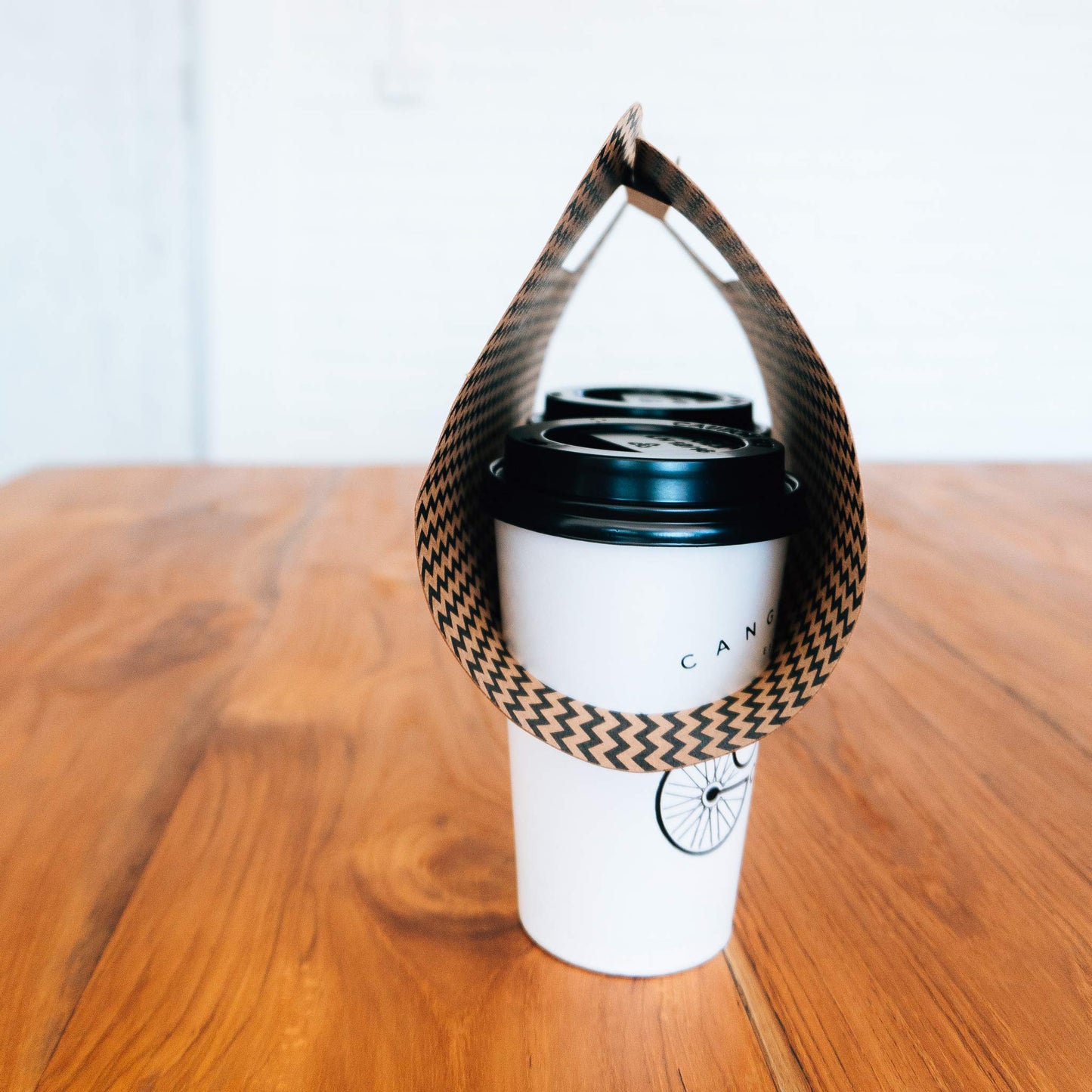 Paper Coffee to Go Carrier | Drink Takeout Holder| Kraft Beverage Server | Disposable Coffee Tray | Holds 2 Cups