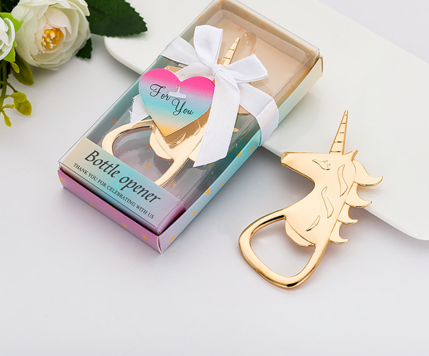 ATP MODERN Unicorn Beer Bottle Opener Party Favor Wedding Birthday Gift Box