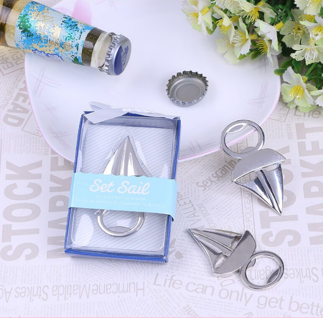 ATP MODERN Sailboat Beer Bottle Opener Party Favor Wedding Birthday Gift Box